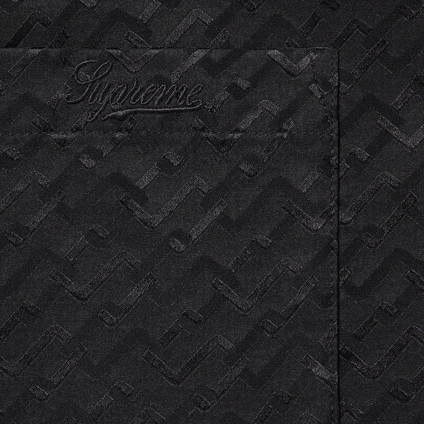 Tonal Monogram Silk S/S Shirt view 6